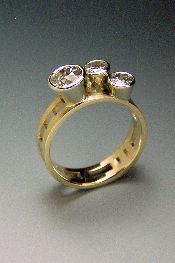Tri-Diamond Ring